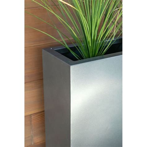 veradek metallic galvanized powder coated steel planter box|corten steel planter boxes.